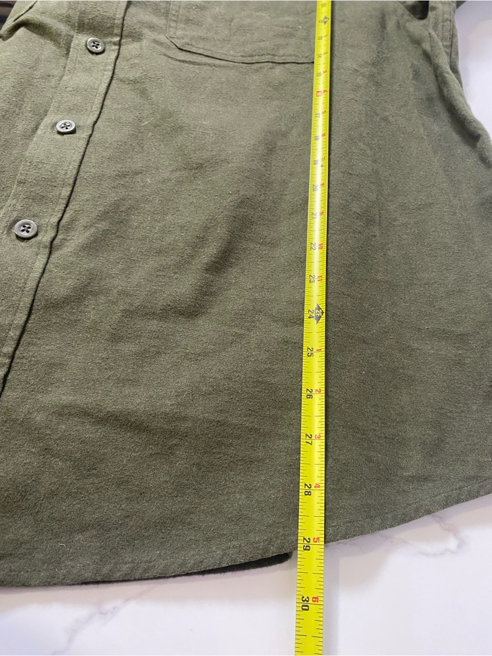 Woolrich Men's XXL Green Label
Chamois Long Sleeve Button Up Shirt
Army Green - Picture 7 of 7